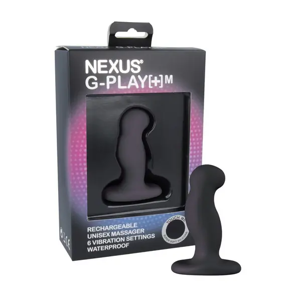 Вибромассажер простаты Nexus G-Play Plus M Black, макс. диаметр 3 см, перезаряжаемый