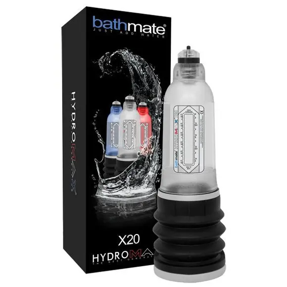 Гидропомпа Bathmate Hydromax 5 Clear (X20), для члена длиной от 7,5 до 12,5см, диаметр до 4,5см