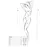 Бодистокинг Passion BS025 white, платье-сетка, спущенное плечо, длинный рукав