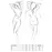 (SALE) Корсет под латекс с пажами BES CORSET white L/XL - Passion Exclusive, стринги, шнуровка
