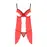 Прозрачный пеньюар с открытой грудью CHERRY CHEMISE red S/M - Passion Exclusive, трусики
