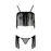 Комплект белья KASSANDRA SET OpenBra black S/M - Passion Exclusive: лиф из бахромы, трусики-юбка