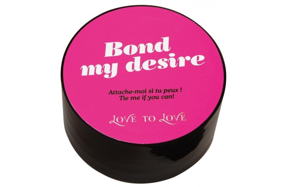 Скотч для бондажа Love To Love BOND MY DESIRE (15м) Чо�рний, не липне до шкіри і волосків