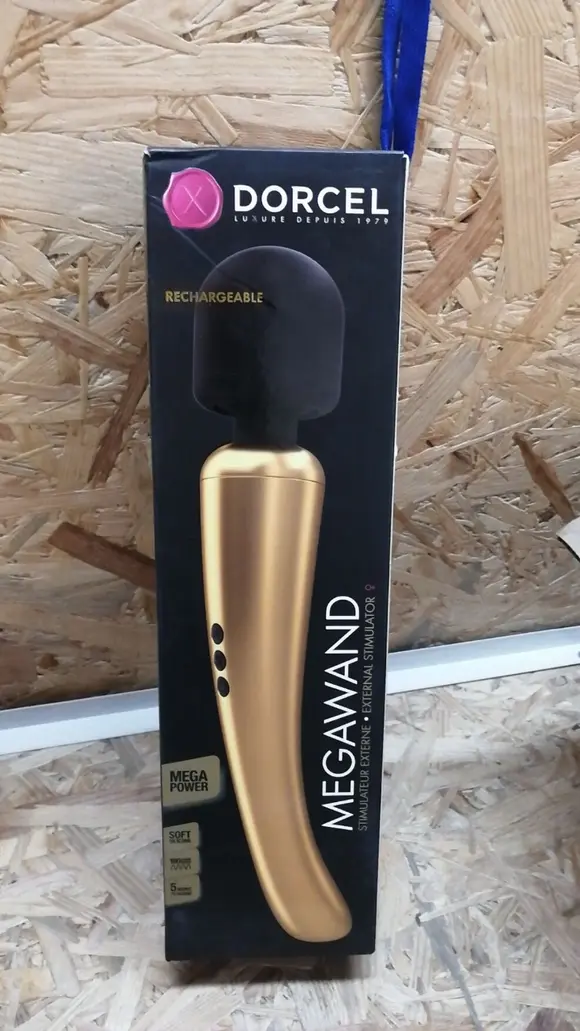 Потужний вібромасажер Dorcel Megawand Gold (м'ята упаковка!!!)