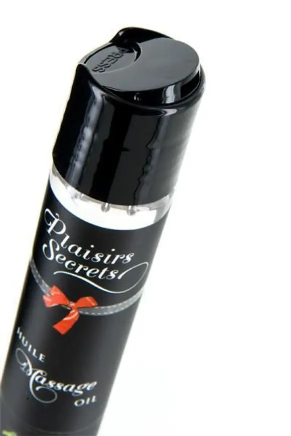 Масажна олія Plaisirs Secrets Vanilla (59 мл) з афродизіаками, їстівна, подарункове паковання