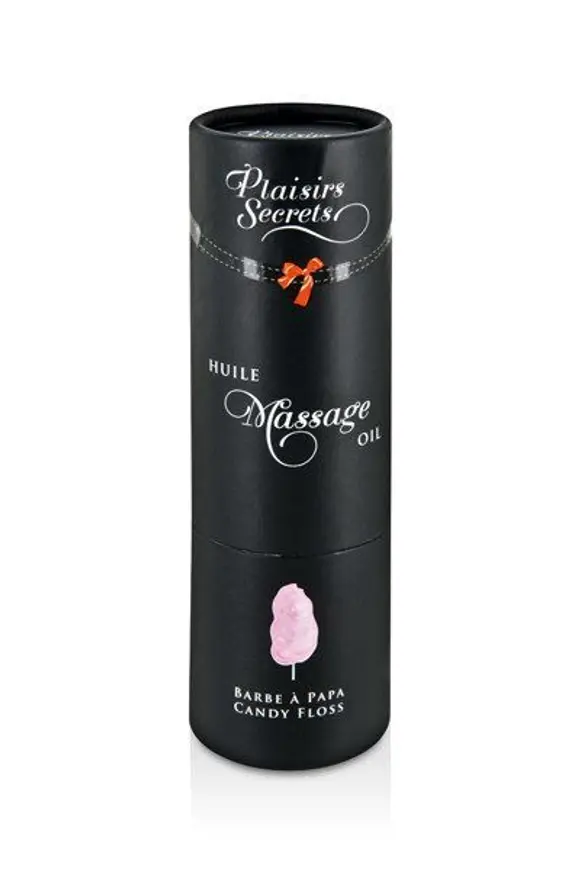Масажна олія Plaisirs secrets Candy Floss (59 мл) з афродизіаками, їстівна, подарункове паковання