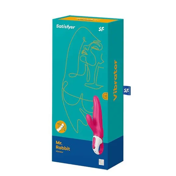 Потужний вібратор-кролик Satisfyer Vibes Mr. Rabbit, два мотори, літій силікон, 12 режимів роботи