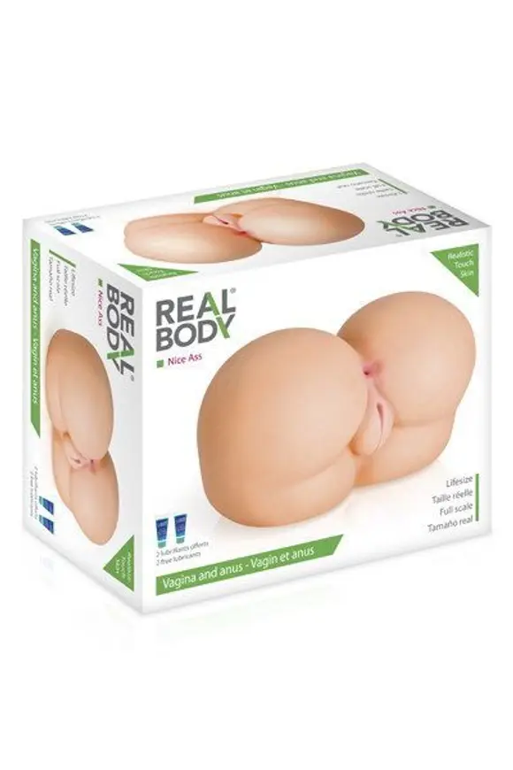 Мас�турбатор-попка Real Body — Nice Ass, два входа: вагина и попка