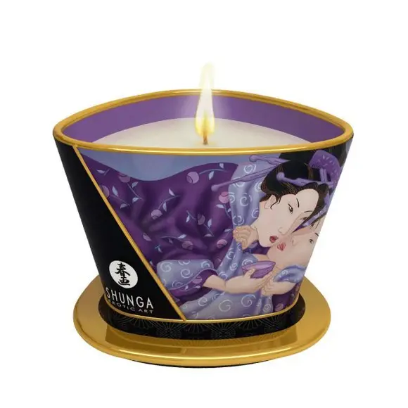 Масажна свічка Shunga Massage Candle – Exotic Fruits (170 мл) з афродизіаками