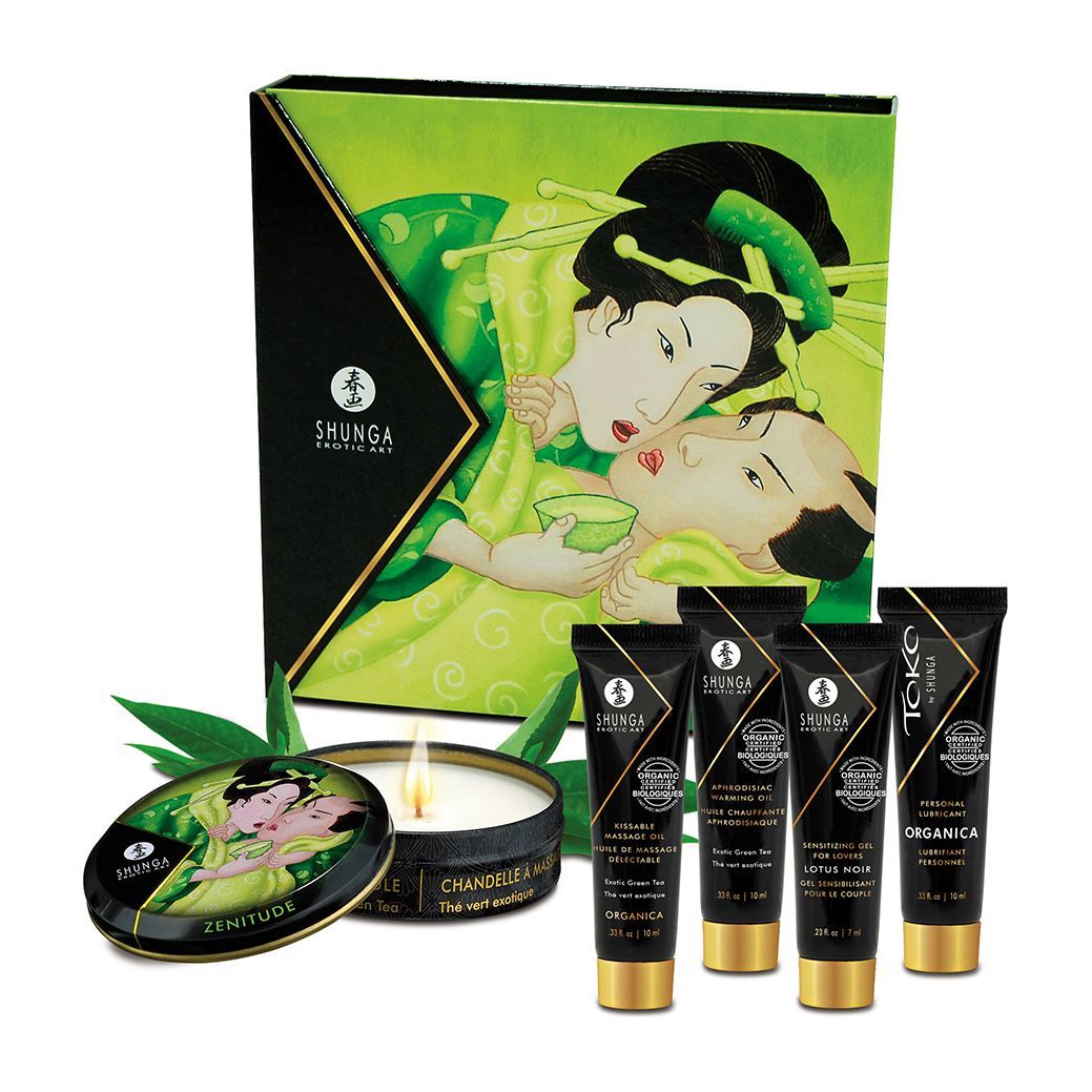 Подарочный набор Shunga GEISHAS SECRETS ORGANICA - Exotic Green Tea: для шикарной н�очи вдвоем
