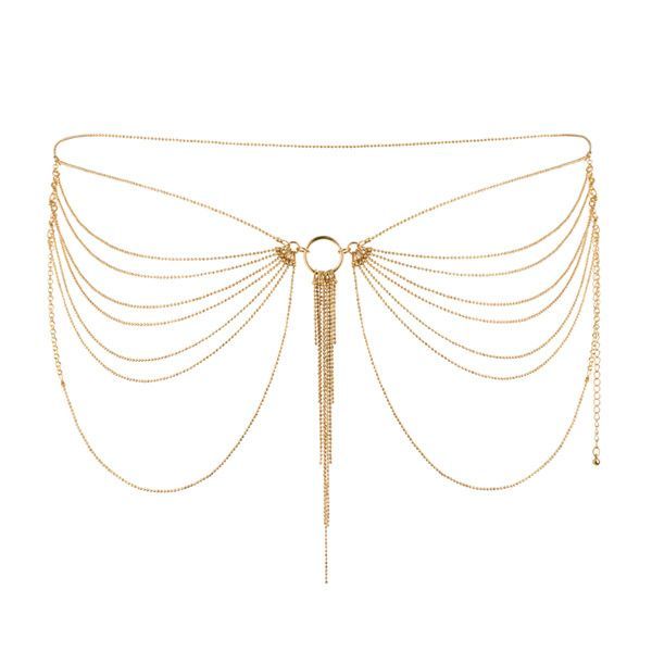 Ланцюжок на трусики або ліф Bijoux Indiscrets MAGNIFIQUE Waist Chain - Gold, прикраса �на тіло