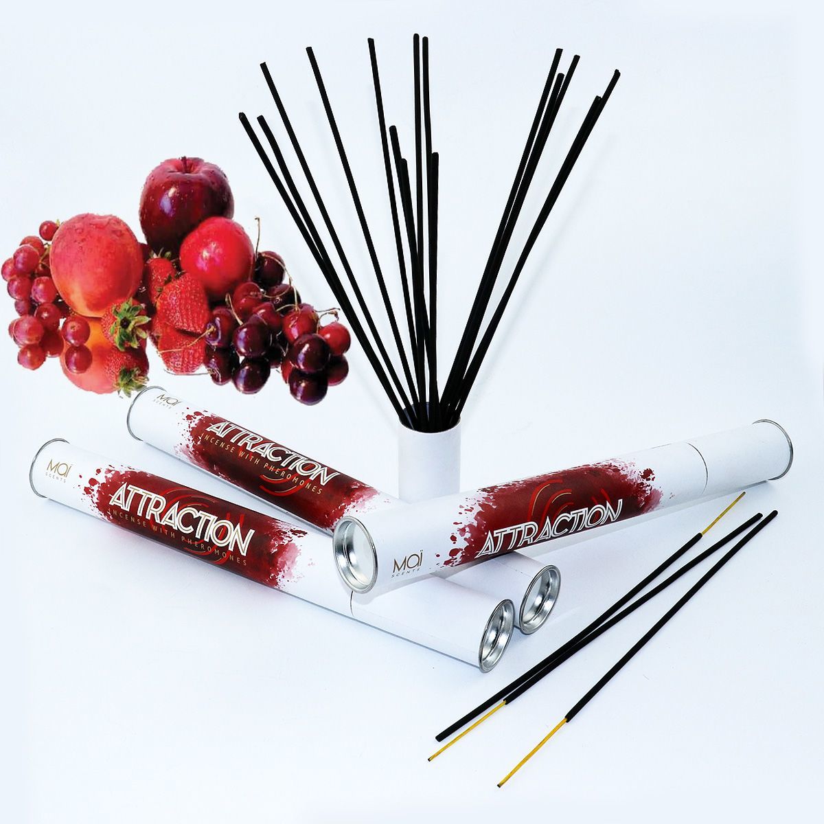 Ароматические палочки с феромона�ми и ароматом красных фруктов MAI Red Fruits (20 шт)  для дома офиса
