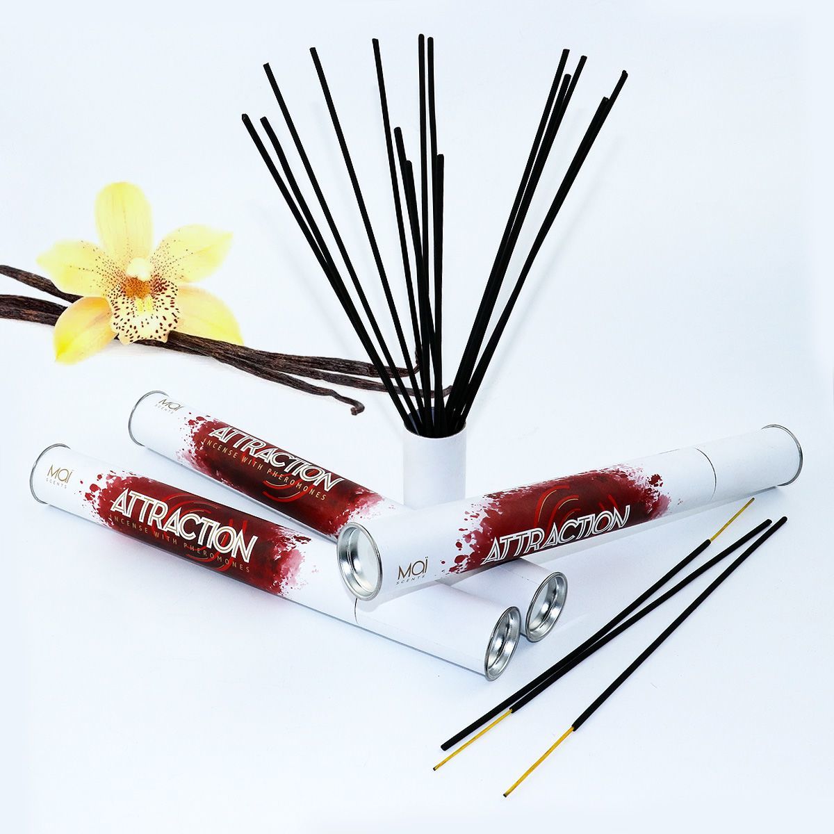 Ароматические палочки с феромонами и ар�оматом ванили MAI Vanilla (20 шт) для дома, офиса, магазина