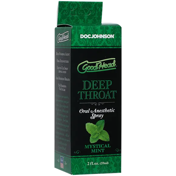 Спрей для мінету Doc Johnson GoodHead DeepThroat Spray - Mystical Mint 59 мл (м'ята упаковка!!!)