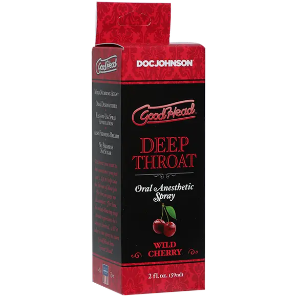 Спрей для минета Doc Johnson GoodHead DeepThroat Spray – Wild Cherry 59 мл для глубокого минета