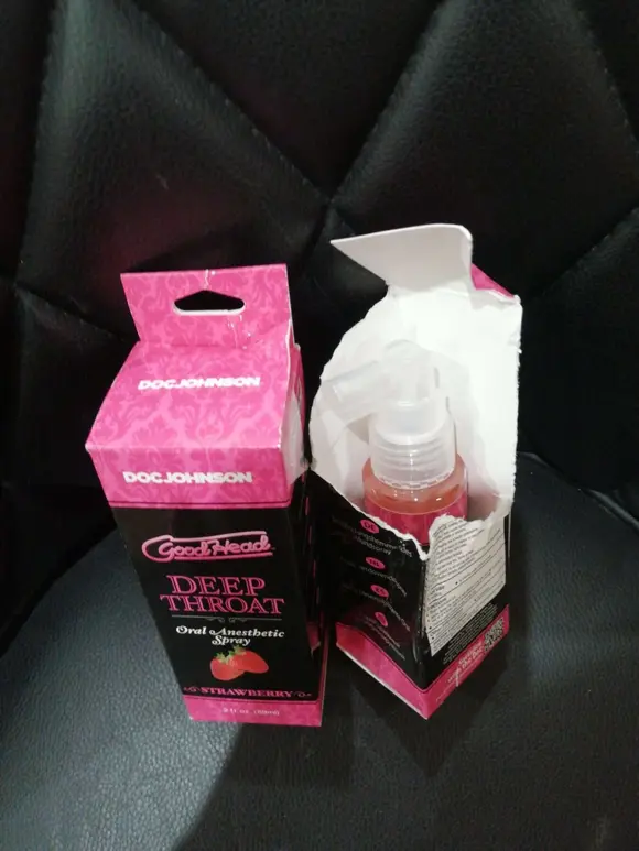Спрей для мінету Doc Johnson GoodHead DeepThroat Spray - Sweet Strawberry 59 мл (м'ята упаковка)