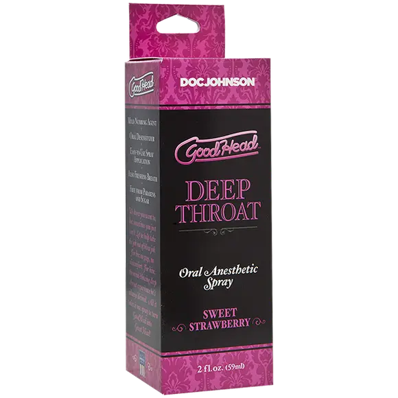 Спрей для мінету Doc Johnson GoodHead DeepThroat Spray - Sweet Strawberry 59 мл (м'ята упаковка)