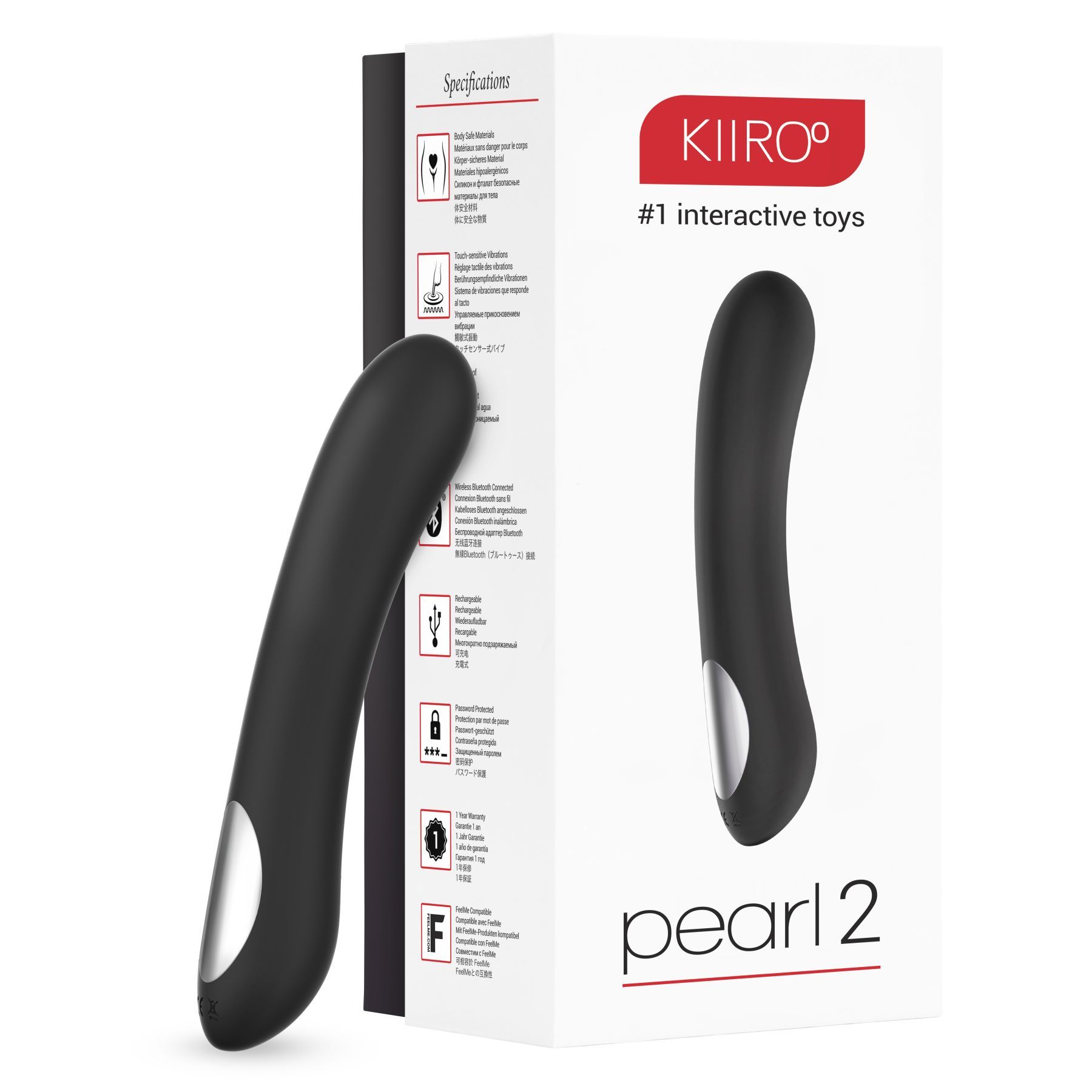 Интерактивный вибростимулятор точки G Kiiroo Pearl 2 Black