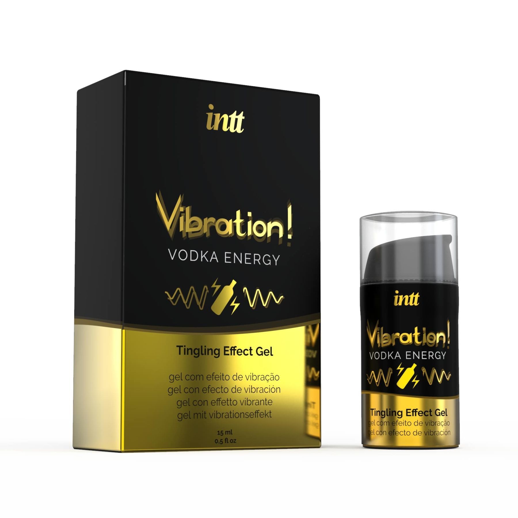 Рідкий вібратор Intt Vibration Vodka (15 мл), густий гель, дуже смачний, �діє до 30 хвилин