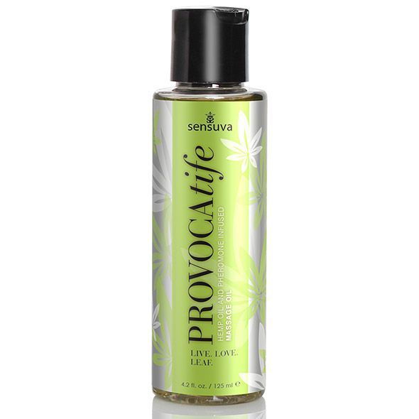 Масажна олія Sensuva: Provocatife Hemp Oil Infused Massage (125 мл) з феромонами �і олією конопель