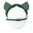 Преміум маска кішечки LOVECRAFT, натуральна шкіра, зелена, подарункова упаковка