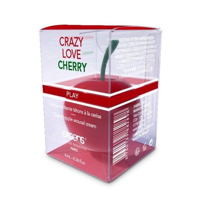 З�буджувальний крем для сосків EXSENS Crazy Love Cherry (8 мл) з жожоба та олією ши, їстівний