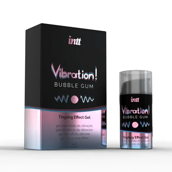 Жидкий вибратор Intt Vibration Bubble Gum (15 мл) (мятая упаковка!!!)