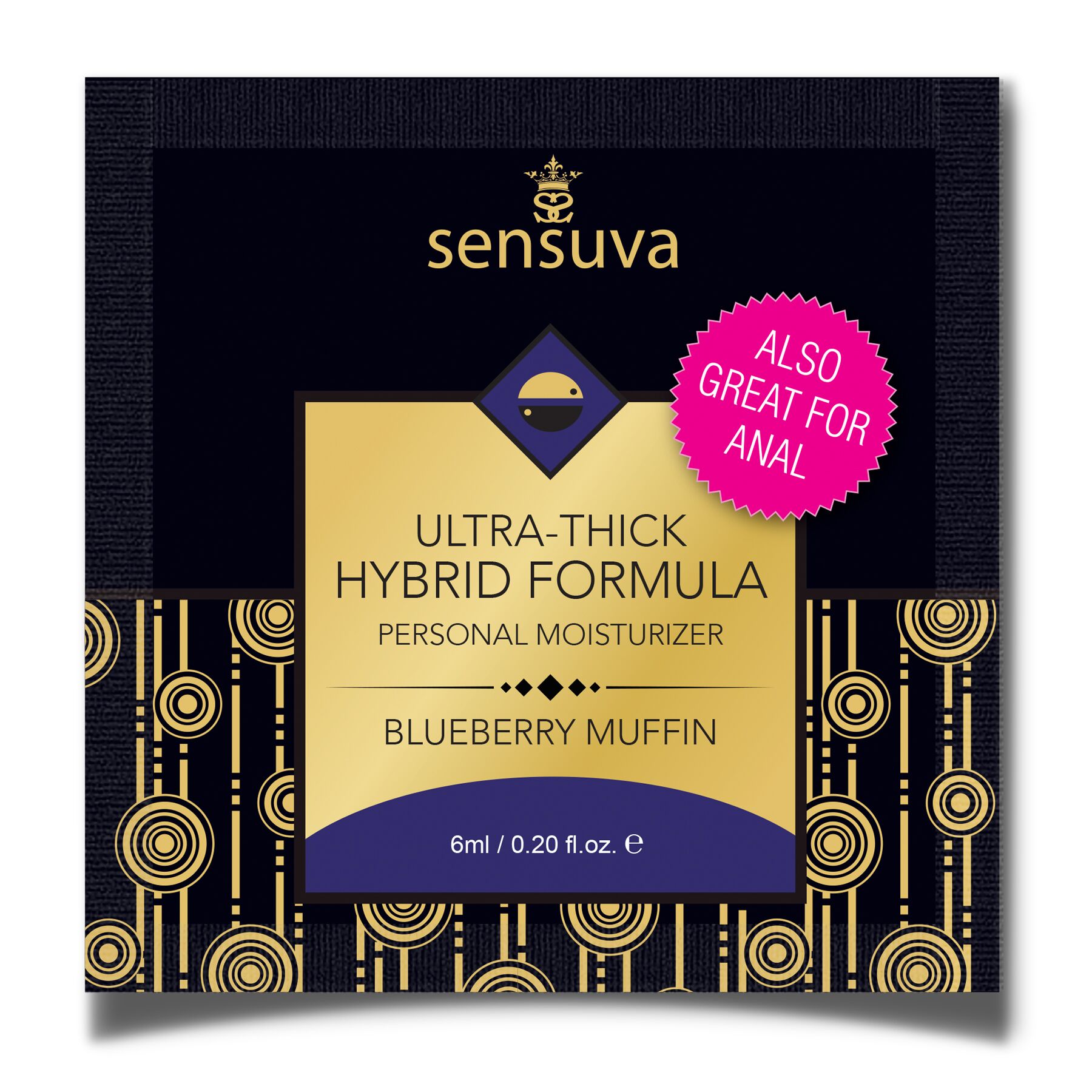 Пробник густой сма�зки Sensuva - Ultra-Thick Hybrid Formula Blueberry Muffin (6 мл)