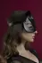 Маска кішечки Feral Feelings - Catwoman Mask, натуральна шкіра, чорна