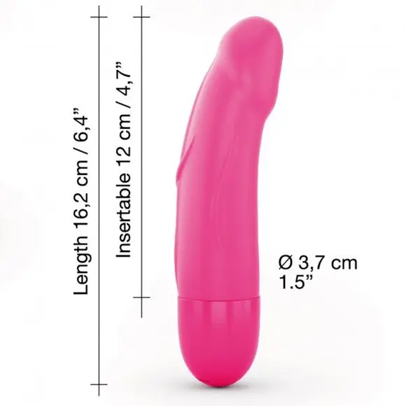 Вібратор Dorcel Real Vibration S Magenta 2.0, діаметр 3,7см, перезаряджається, для точки G