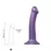 Насадка для страпона Strap-On-Me Mono Density Dildo Violet M, диам. 3,3см, однослойный силикон, гибк