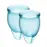 Набір менструальних чаш Satisfyer Feel Confident (light blue), 15мл і 20мл, мішечок для зберігання