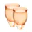 Набір менструальних чаш Satisfyer Feel Confident (orange), 15мл і 20мл, мішечок для зберігання