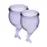 Набір менструальних чаш Satisfyer Feel Secure (lila), 15мл і 20мл, мішечок для зберігання