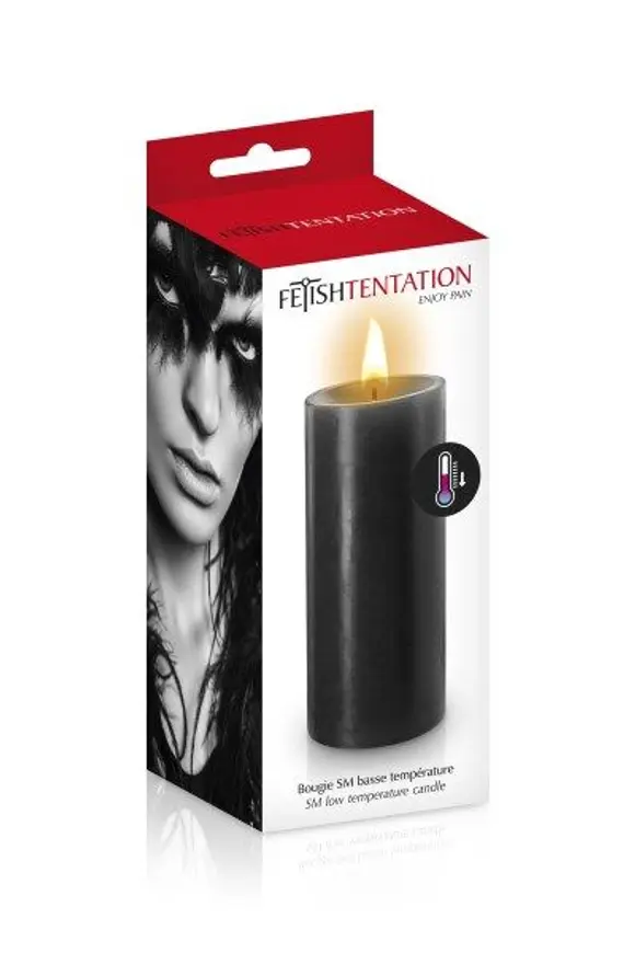 БДСМ-cвеча низкотемпературная Fetish Tentation SM Low Temperature Candle Black