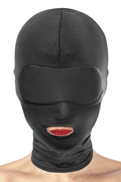 Капюшон для БДСМ з ві�дкритим ротом Fetish Tentation Open Mouth Hood