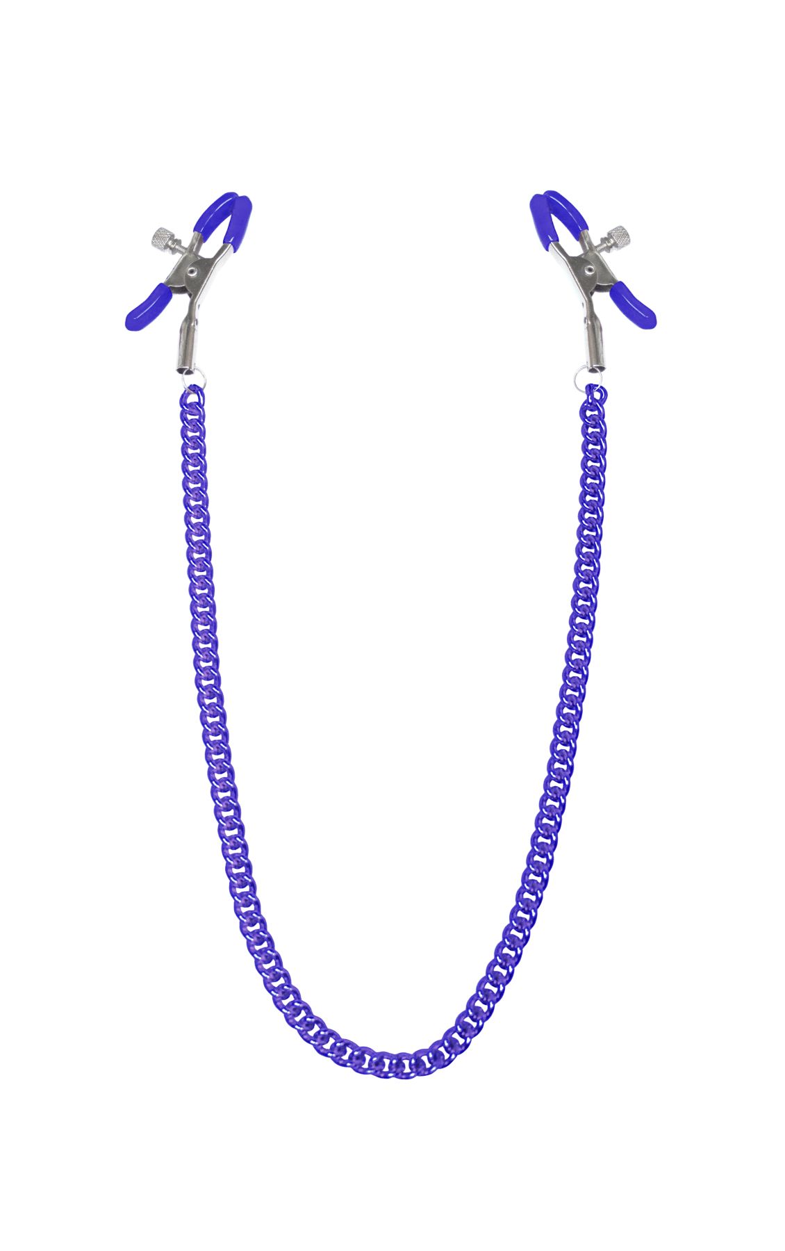 Затискачі для соск�ів з ланцюжком Feral Feelings - Nipple clamps Classic, фіолетовий