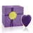 Вибратор-сердечко Rianne S: Heart Vibe Purple, 10 режимов, медицинский силикон, подарочная упаковка