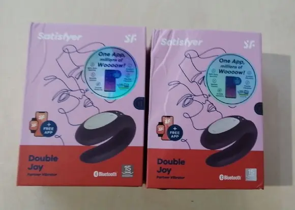 Смарт-вибратор для пар Satisfyer Double Joy Violet (мятая упаковка!!!)