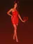 Платье лакированное красное “Соблазнительница Марго” XS/S, молния на всю длину сзади
