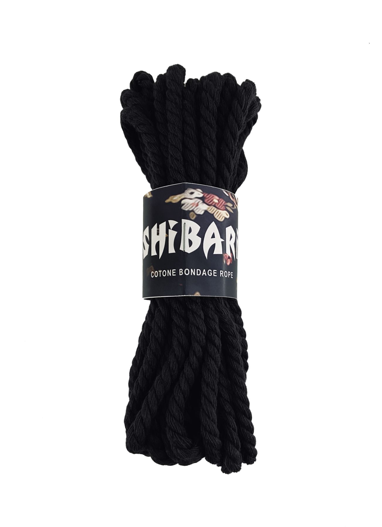 Хлопковая веревка для Ши�бари Feral Feelings Shibari Rope, 8 м черная