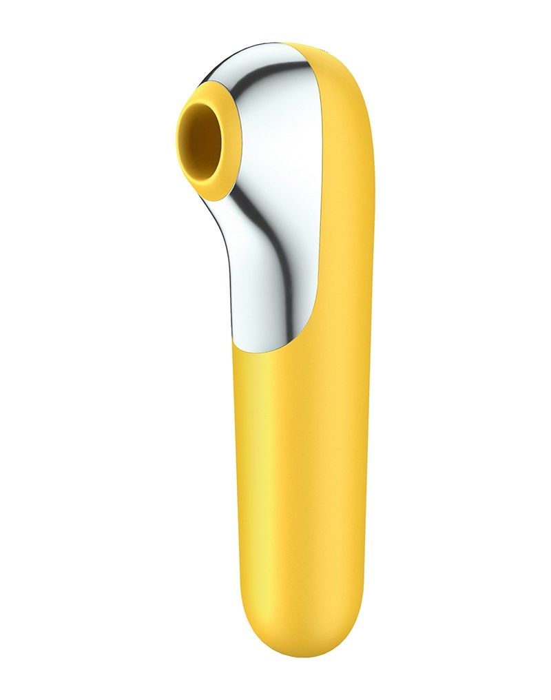 Смарт-вібратор та вакуумний стимулятор 2-в-1 Satisfyer Dual Love Yellow