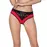 Трусики с широкой резинкой и кружевом Passion PS001 PANTIES red/black, size M