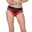 Трусики с широкой резинкой и кружевом Passion PS001 PANTIES red/black, size S