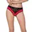 Трусики с широкой резинкой и кружевом Passion PS001 PANTIES red/black, size XL