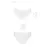 Трусики с широкой резинкой и кружевом Passion PS001 PANTIES white, size XL