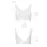 Топ з прозорою вставкою Passion PS002 TOP white, size XL