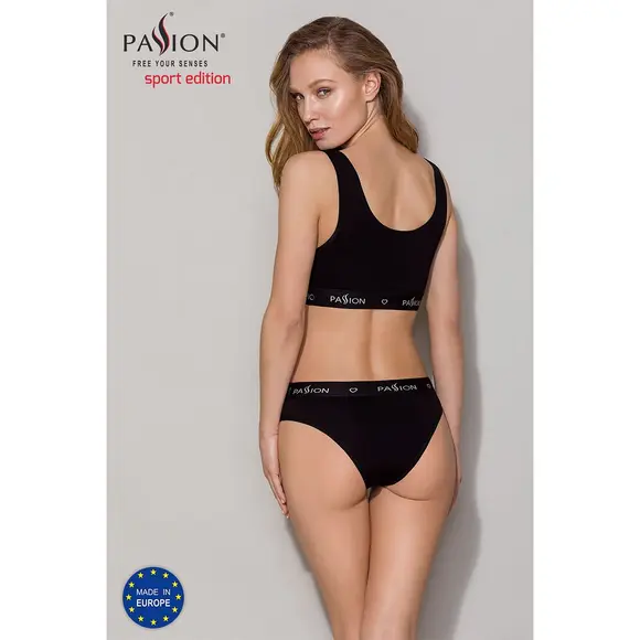 Спортивний топ з широкою гумкою Passion PS004 TOP black, size L