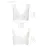 Спортивный топ из эластичного хлопка Passion PS005 TOP white, size M