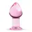 Рожева анальна пробка зі скла Gildo Pink Glass Buttplug